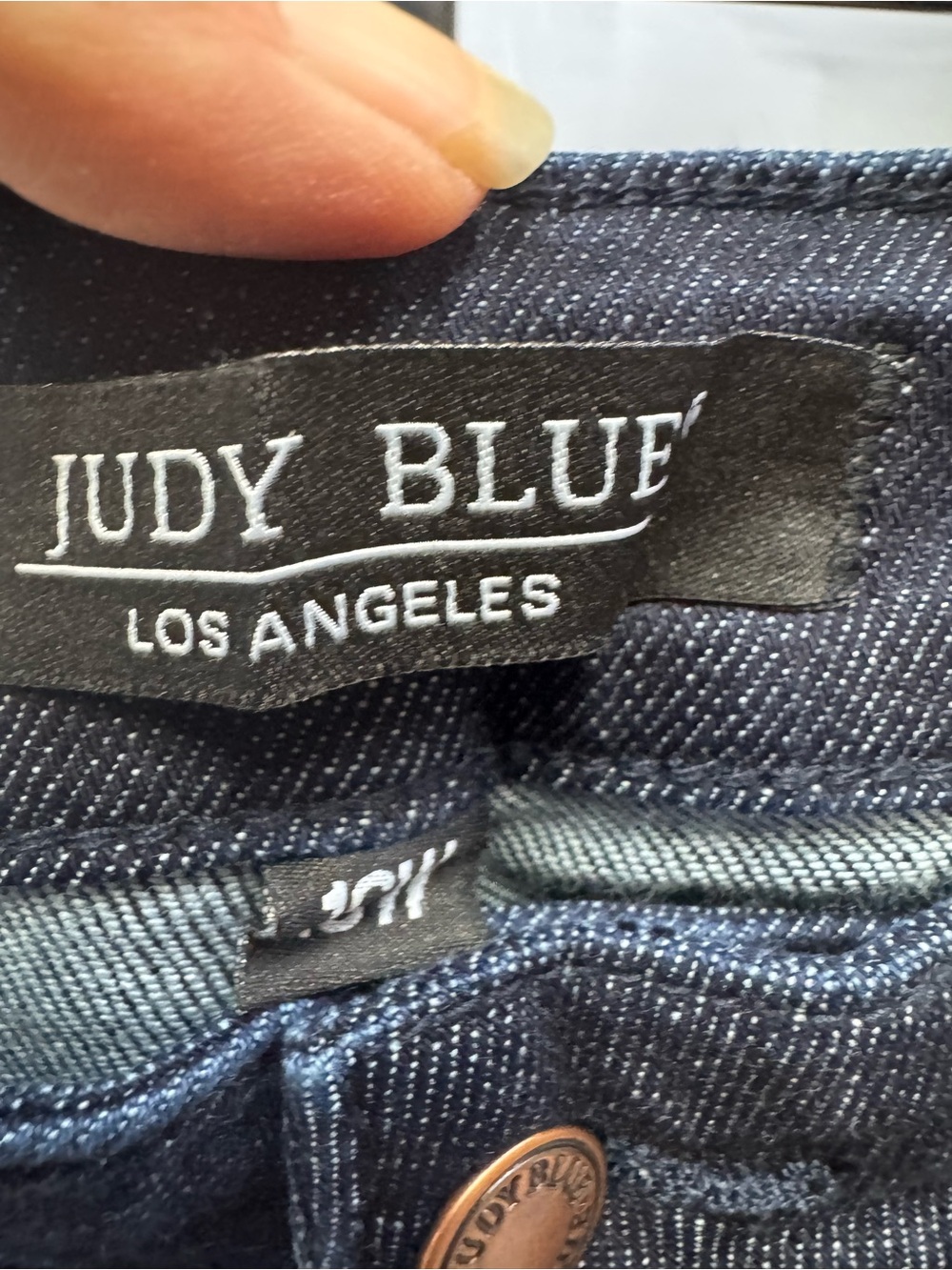 Nwt Judy Blue size 16 w Women’s Dark Blue Denim Jeans with Side Braid Detail - Picture 4 of 7